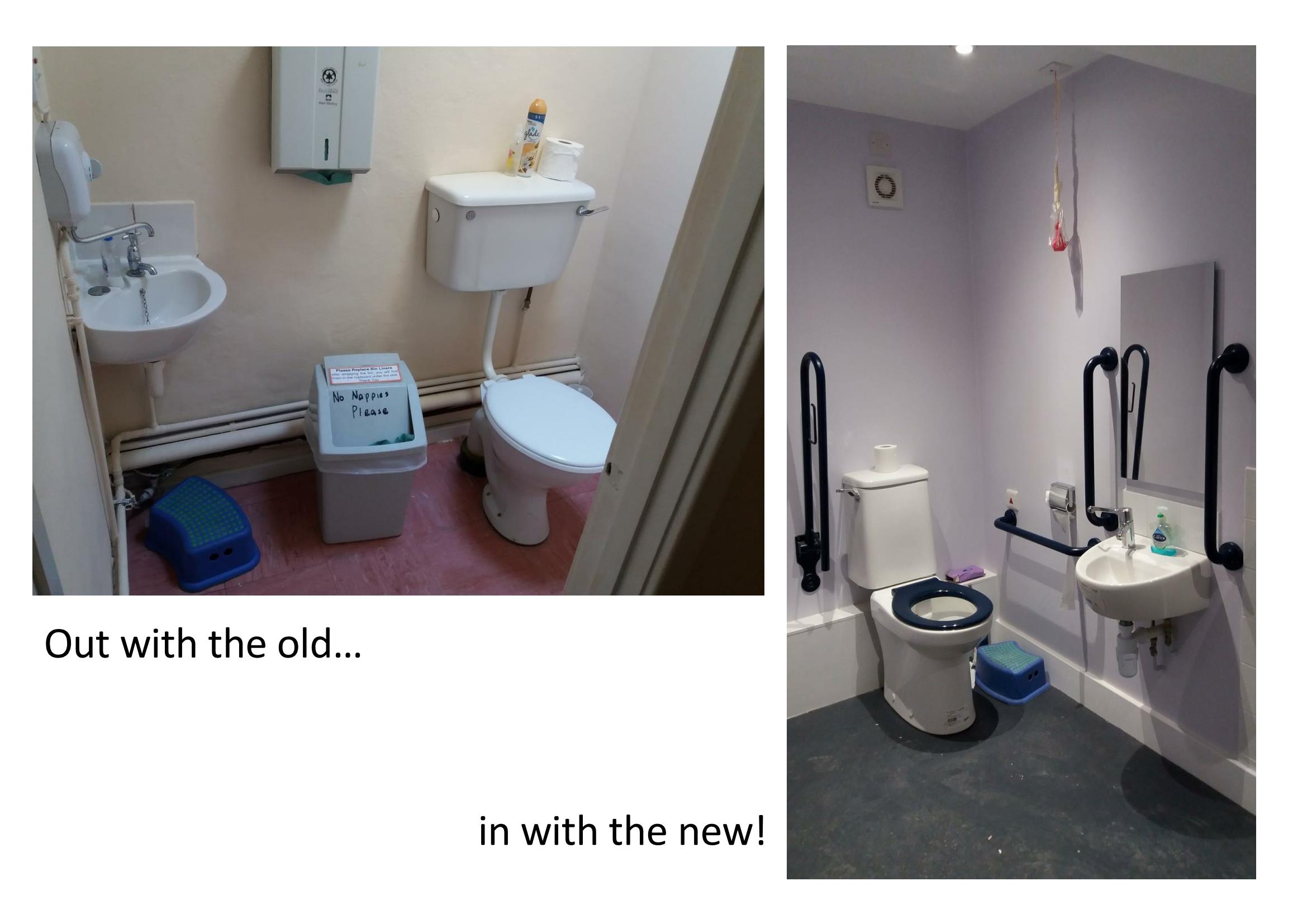 WC before + after