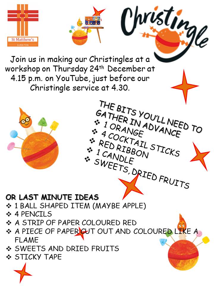 St Matthews Christingle worksh