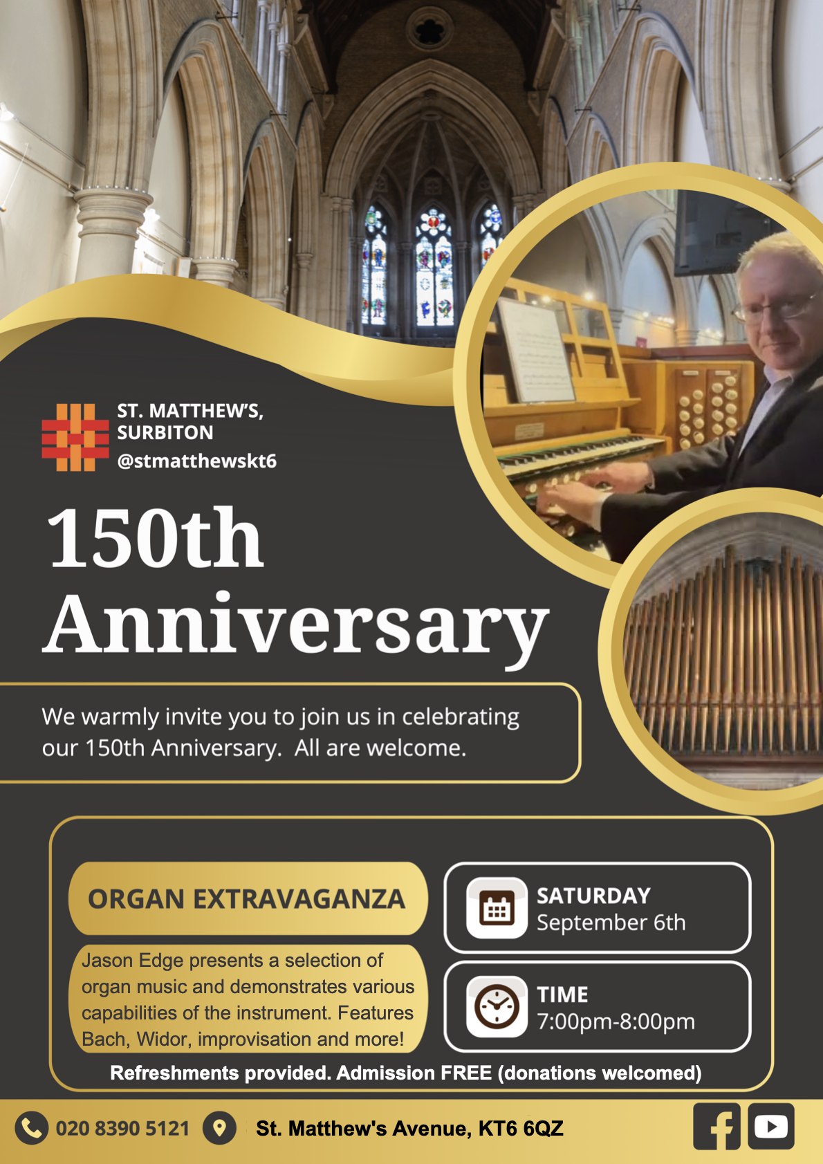 Organ Extravaganza - Flyer